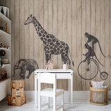 Papel Mural Camino de Animales