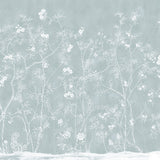 Papel Mural Jardines Azul