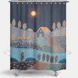 Cortina de Baño Midnight landscape