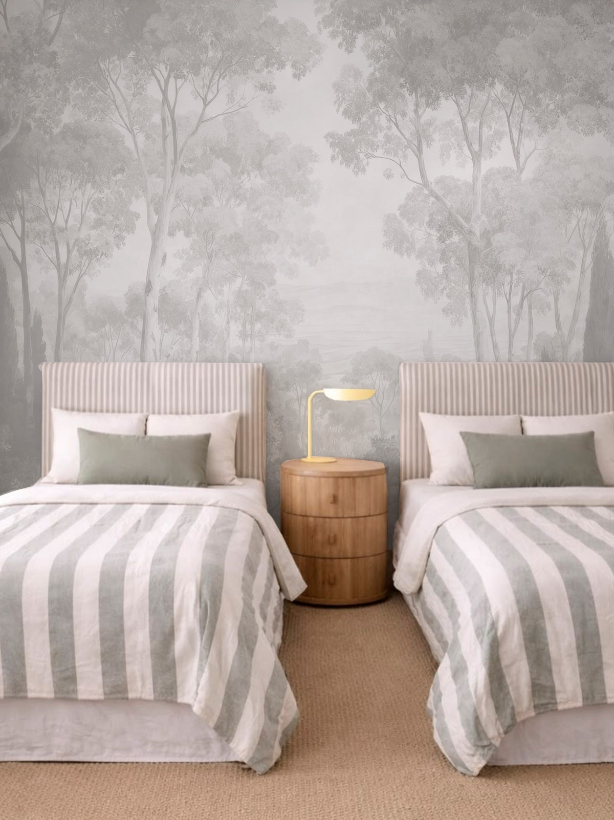 Papel Mural Dosel I Gris