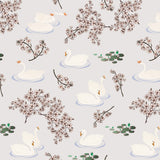 Mantel de Hule Sakura swan blossom