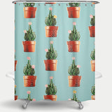 Cortina de Baño Cactus in Copper Pots