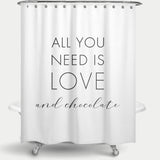 Cortina de Baño All you need is love and chocolate