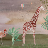 Papel Mural Atardecer con Animales