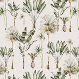 Papel Mural Rosa Tropical Claro