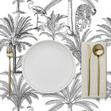 Mantel de Hule Black and White Jungle