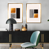 Set de Cuadros Minimal Gold