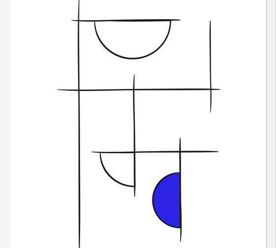 Cuadro Minimalíneas Azul