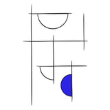 Canvas Minimalíneas Azul