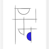 Cuadro Minimalíneas Azul