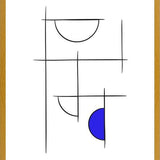 Cuadro Minimalíneas Azul