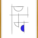 Cuadro Minimalíneas Azul