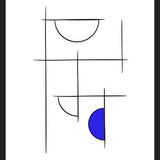 Cuadro Minimalíneas Azul