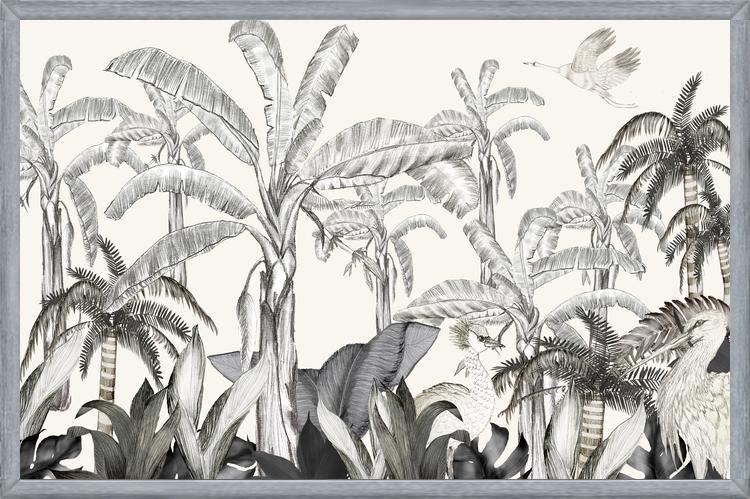 Cuadro Gruyas en jardín de bananos