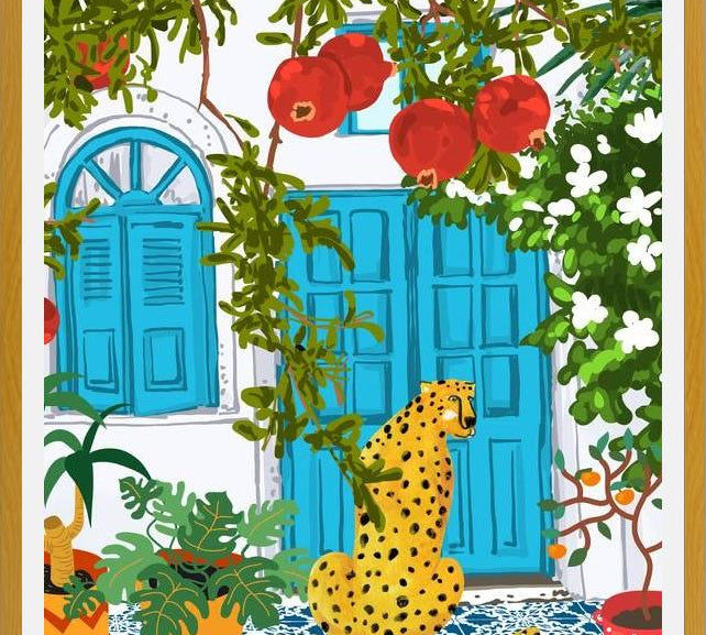Cuadro Cheetah Home, Morocco Architecture