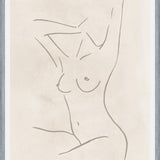 Cuadro Female body sketch - Champagne
