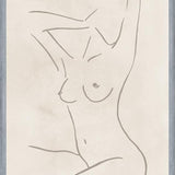 Cuadro Female body sketch - Champagne