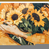 Cuadro Holding Sunflowers