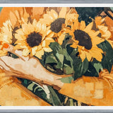 Cuadro Holding Sunflowers
