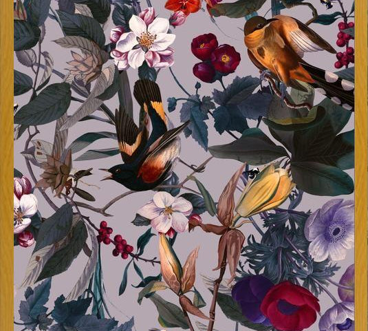 Cuadro Floral and Birds XL