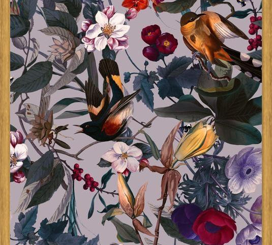 Cuadro Floral and Birds XL