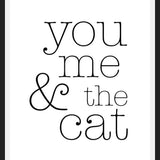 Cuadro You Me and the Cat