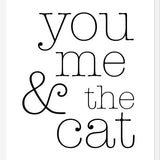 Cuadro You Me and the Cat
