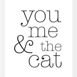 Cuadro You Me and the Cat