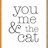 Cuadro You Me and the Cat