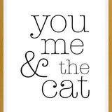 Cuadro You Me and the Cat