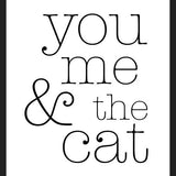 Cuadro You Me and the Cat