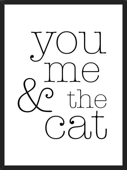 Cuadro You Me and the Cat