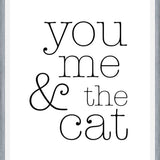 Cuadro You Me and the Cat