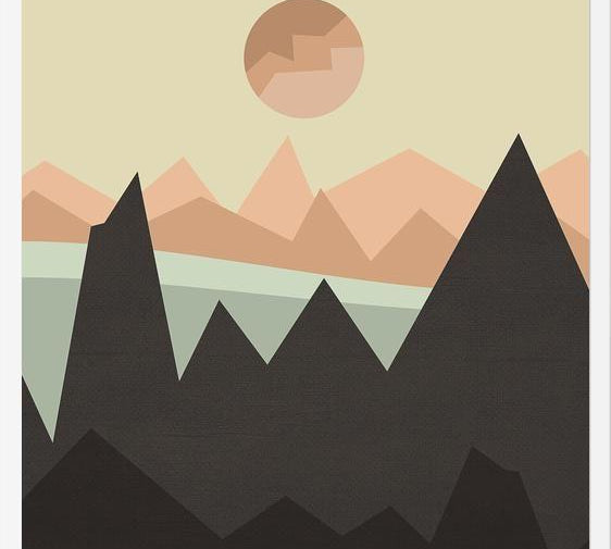 Cuadro Geometric landscape 03