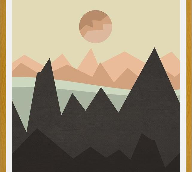 Cuadro Geometric landscape 03