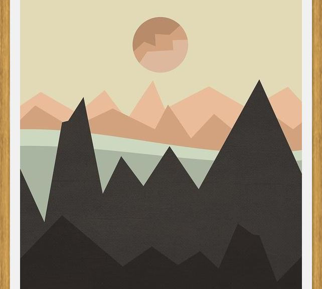 Cuadro Geometric landscape 03