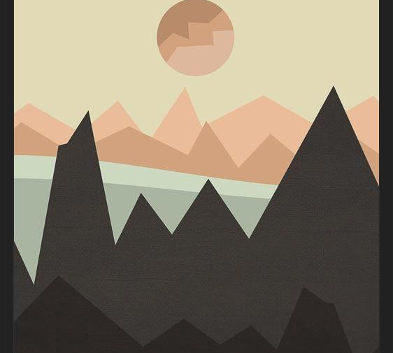 Cuadro Geometric landscape 03