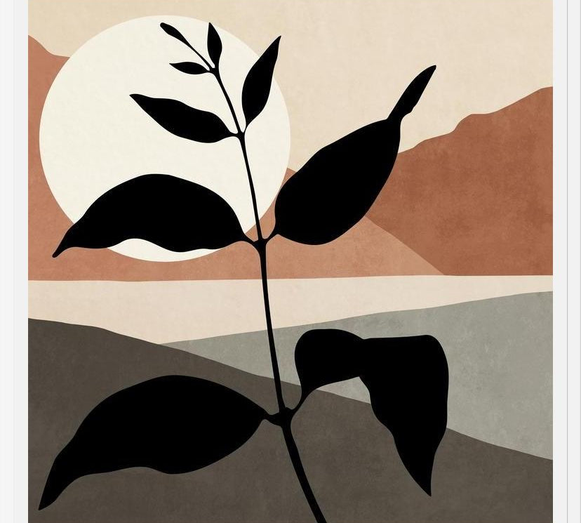 Cuadro Minimal Leaf