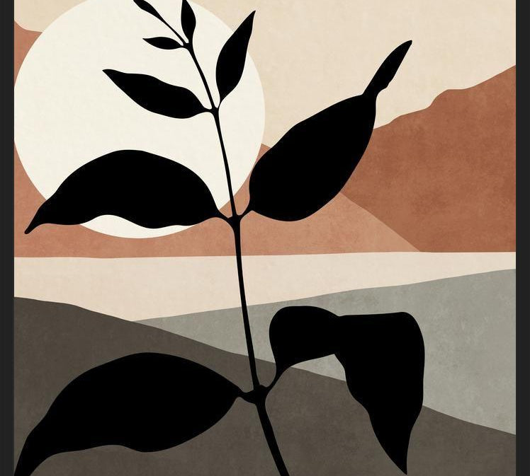 Cuadro Minimal Leaf