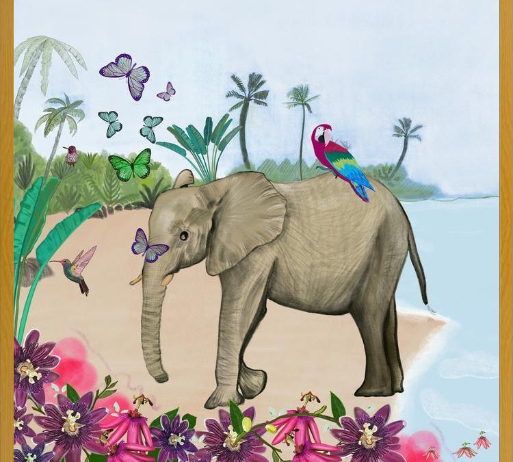 Cuadro Elephant in Thailand
