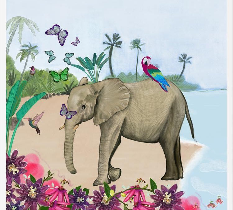 Cuadro Elephant in Thailand