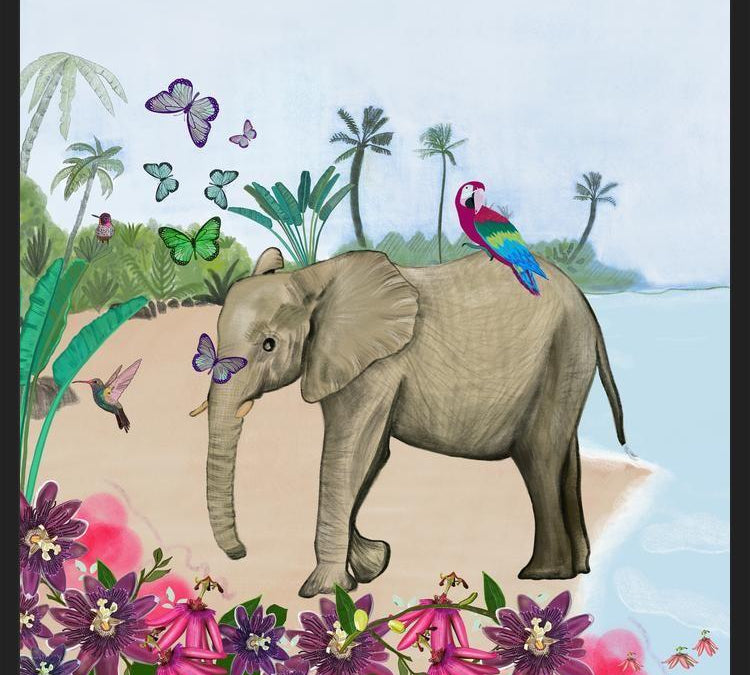 Cuadro Elephant in Thailand