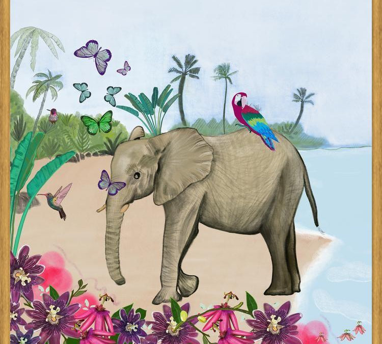 Cuadro Elephant in Thailand