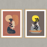 Set de Cuadros Organic Shapes 3 y 4