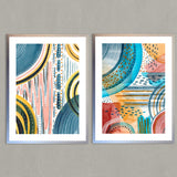Set de Cuadros Watercolor improvisation