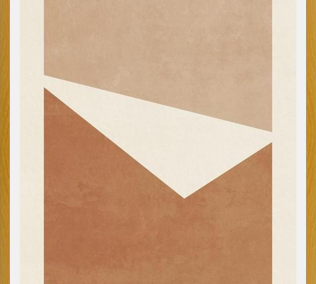 Cuadro GEOMETRIC ART - TERRACOTTA 01