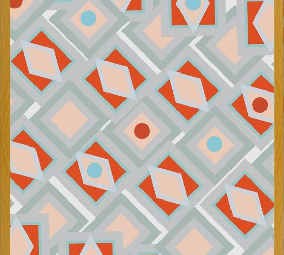 Cuadro Vintage geometric pattern