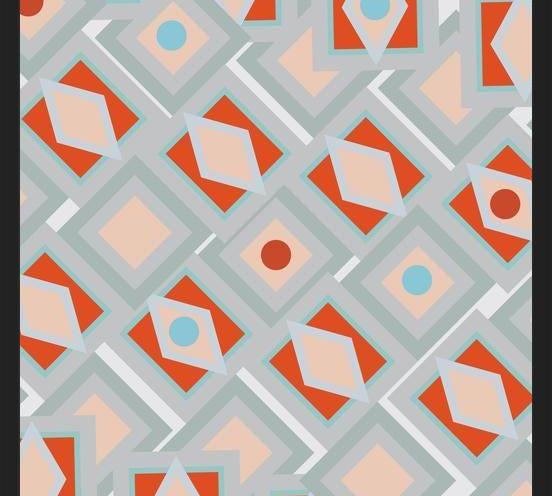 Cuadro Vintage geometric pattern