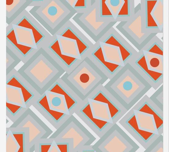 Cuadro Vintage geometric pattern