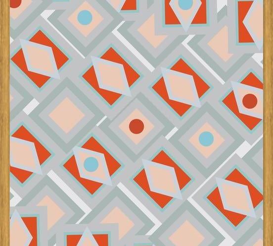 Cuadro Vintage geometric pattern